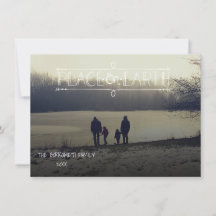 Tarjeta de Navidades fotográficos de Peace On Eart