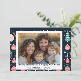 Festiva Tarjeta de Navidades fotográficos de vacaciones az