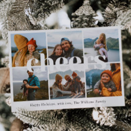 Festiva Tarjeta de Navidades fotográficos de vítores