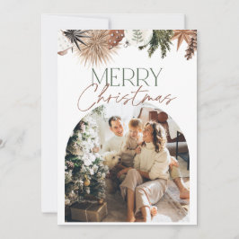 Festiva Tarjeta de Navidades fotográficos del arco ruso ve