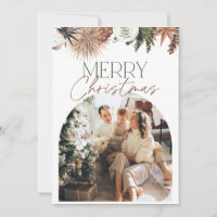Tarjeta de Navidades fotográficos del arco ruso ve