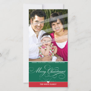 Festiva TARJETA DE NAVIDADES FOTOGRÁFICOS :: encantador ti