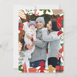 Festiva Tarjeta de Navidades fotográficos familiares capri