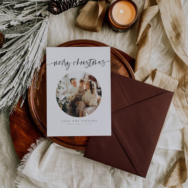 Festiva Tarjeta de Navidades fotográficos familiares de ca (Subido por el creador)