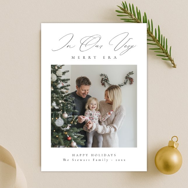 Festiva Tarjeta de Navidades fotográficos familiares moder (Subido por el creador)