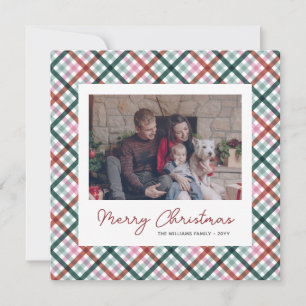Festiva Tarjeta de Navidades fotográficos familiares perso