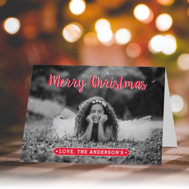 Festiva Tarjeta de Navidades fotográficos modernos (Subido por el creador)