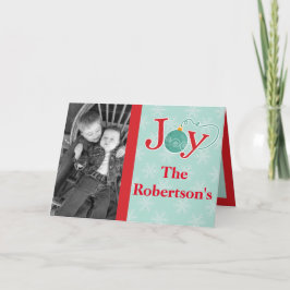 Festiva Tarjeta de Navidades fotográficos personalizado