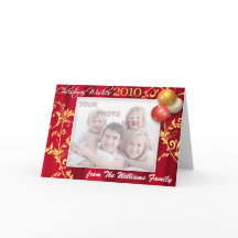 Tarjeta de Navidades fotográficos personalizado