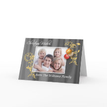 Tarjeta de Navidades fotográficos personalizados