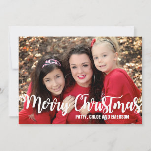 Festiva Tarjeta de Navidades fotográficos personalizados, 