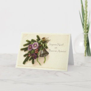 Festiva Tarjeta de Navidades franceses