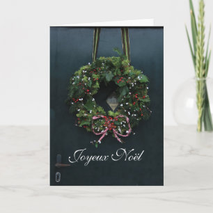 Festiva Tarjeta de Navidades franceses Joyeux Noël