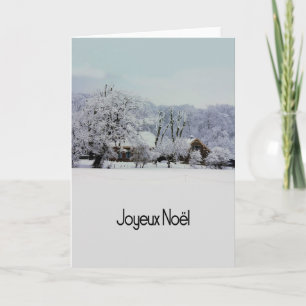 Festiva Tarjeta de Navidades franceses Joyeux Noël