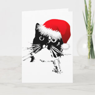 Festiva Tarjeta de Navidades gatos "Jingle Bells"
