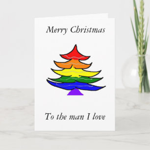 Festiva Tarjeta de Navidades gay