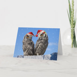 Festiva Tarjeta de Navidades gemelos