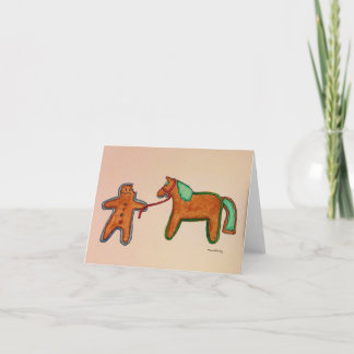 Festiva Tarjeta de Navidades Gingerbread