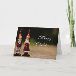 Festiva Tarjeta de Navidades Gnome