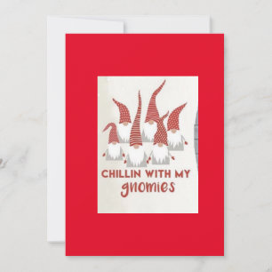 Festiva Tarjeta de Navidades Gnomes