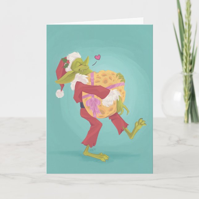 Festiva Tarjeta de Navidades Goblin (Anverso)