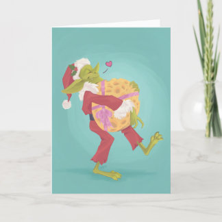Festiva Tarjeta de Navidades Goblin