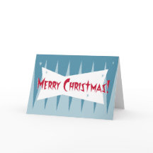 Tarjeta de Navidades Googie de Mediados del Siglo: