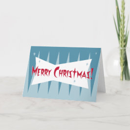 Festiva Tarjeta de Navidades Googie de Mediados del Siglo: