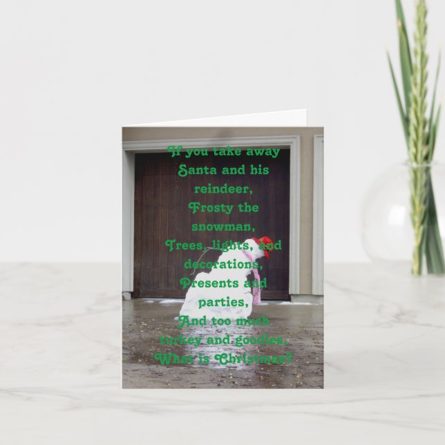 Festiva Tarjeta de Navidades gospel (Anverso)