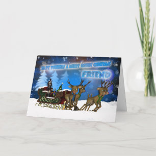 Festiva Tarjeta de Navidades góticos de amistad, H.I.P. Y 