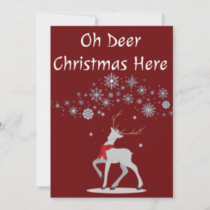 Festiva tarjeta de Navidades graciosos personalizada