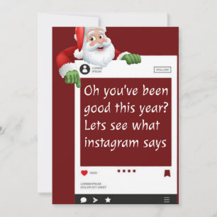 Festiva tarjeta de Navidades graciosos personalizada