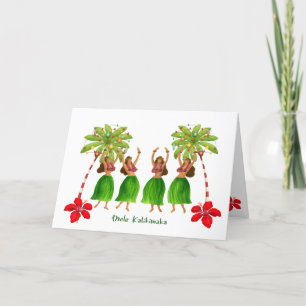 Festiva Tarjeta de Navidades hawaianos Mele Kalikimaka