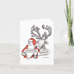 Festiva Tarjeta de Navidades Herblock clásica
