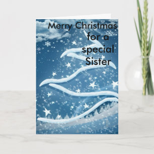 Festiva Tarjeta de Navidades hermanos