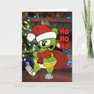 Festiva Tarjeta de Navidades Ho Ho Ho Gummibär