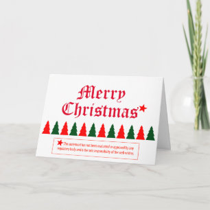 Festiva Tarjeta de Navidades humorísticos de Gran Hermano