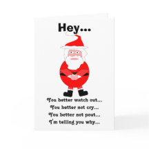 Tarjeta de Navidades humorísticos de Santa María