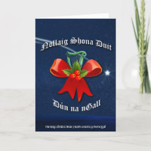 Tarjeta de Navidades irlandeses de Donegal - Nolla