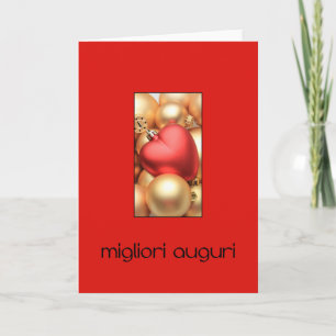 Festiva Tarjeta de Navidades italiana Buon Natale