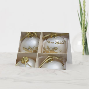 Festiva Tarjeta de Navidades italiana Buon Natale