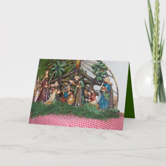 Festiva Tarjeta de navidades/Jesús (Anverso)