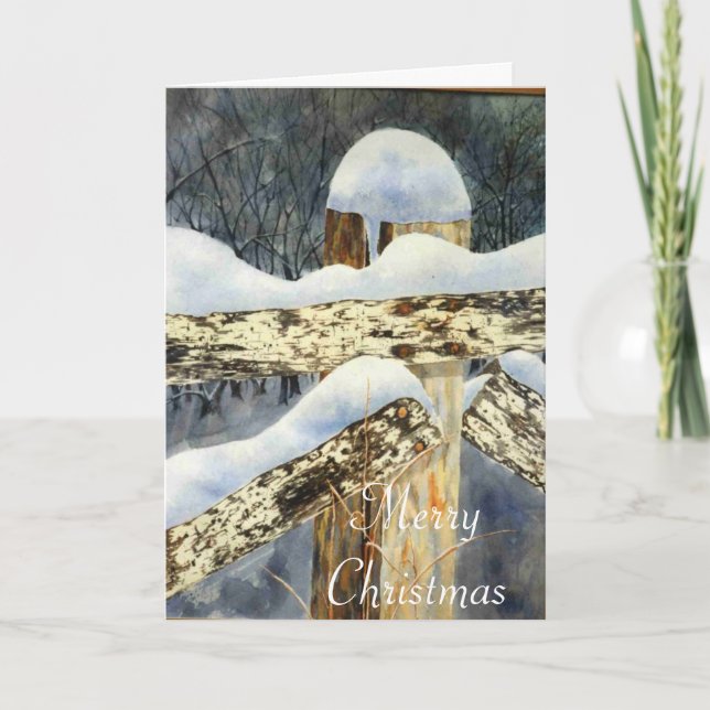 Festiva Tarjeta de Navidades John 3:16 KJV (Anverso)