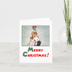 Festiva Tarjeta de Navidades jóvenes de Moda clásica