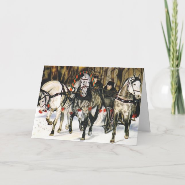 Festiva Tarjeta de Navidades "Joy Ride" (Anverso)