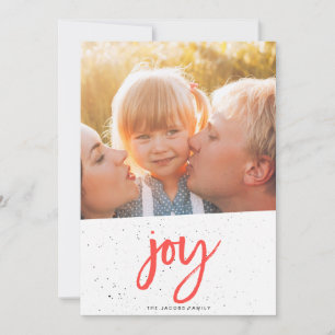 Festiva Tarjeta de navidades JOY [rojo]