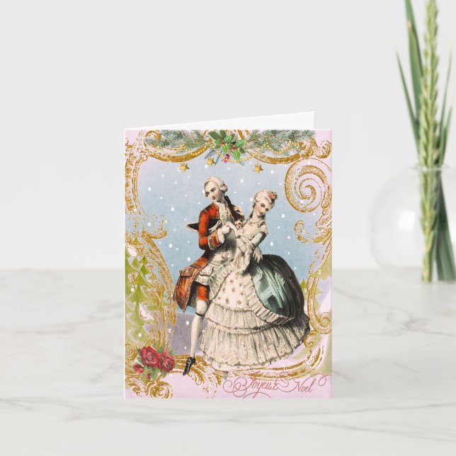 Festiva Tarjeta de Navidades JOYEUX NOEL (Anverso)