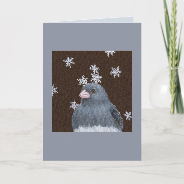 Festiva Tarjeta de Navidades Junco (Anverso)