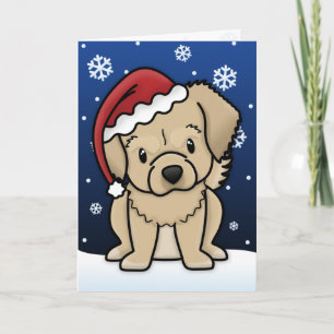 Festiva Tarjeta de Navidades kawaii tibetanos españoles