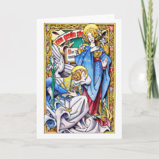 Festiva Tarjeta de navidades: La Anunciación